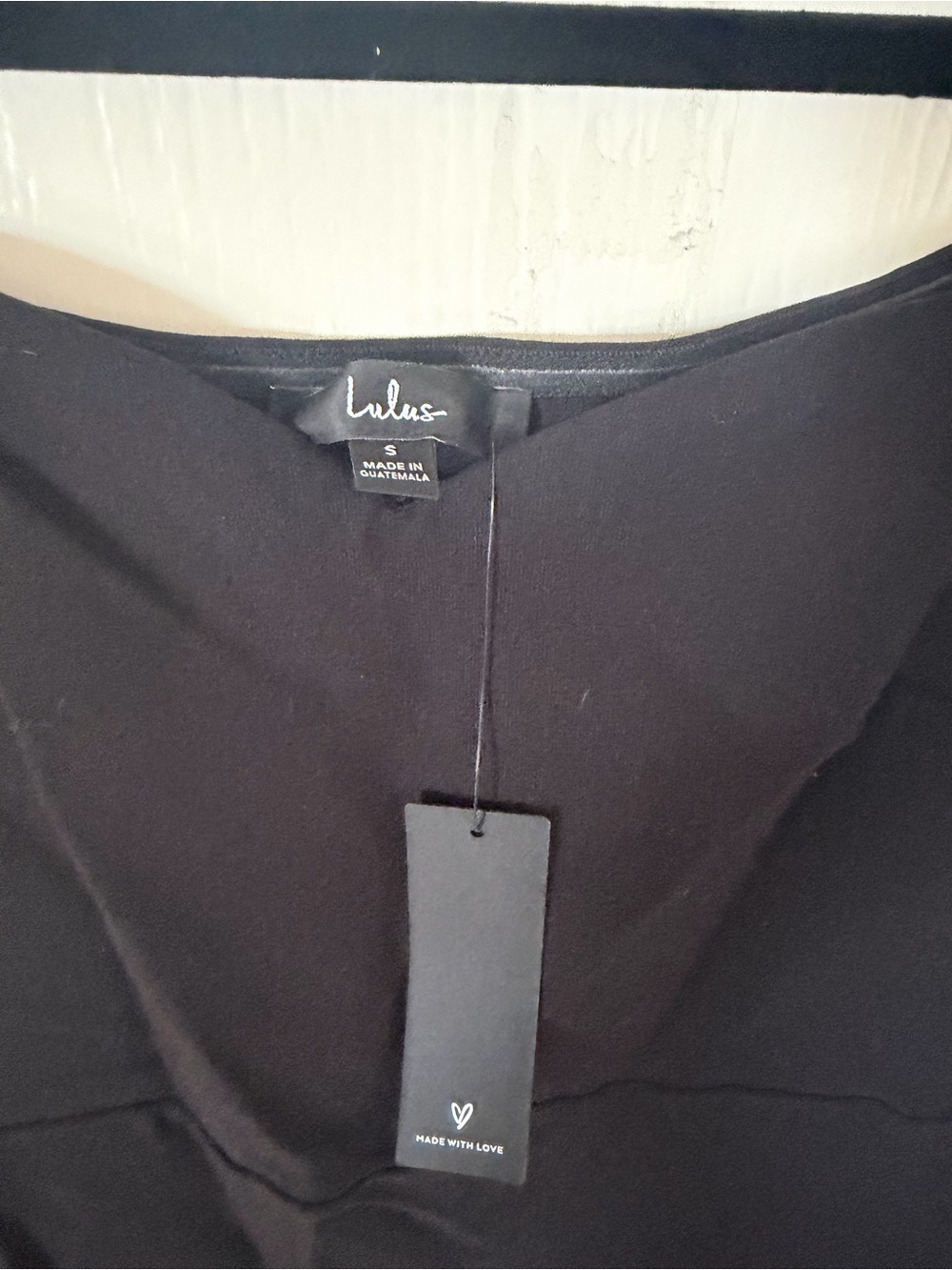 Lulu's Black Off-Shoulder Mermaid Hem Midi Dress NWT - Picture 2 of 4